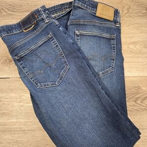 Two Pair American Eagle Outfitters Blue Bootcut Jeans 30 X 36